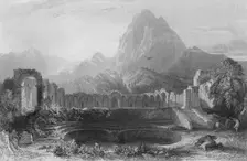Temple & Fountain at Jagwhan c19th century. Artist: James Redaway