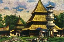 Temple in Kota Baru, eastern Sumatra, c1928. Creator: Unknown