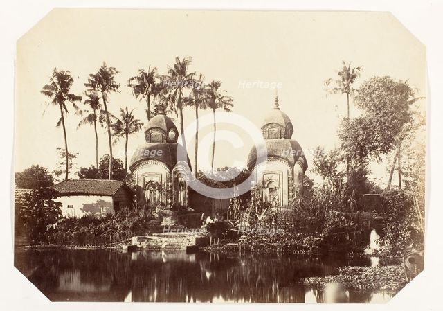 Temple in the Suburbs of Calcutta, 1858-61. Creator: Unknown.