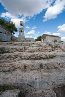 Temple L of the acropolis in Eleusis, Greece. Creator: Samuel Magal