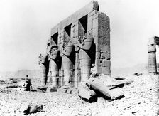 Temple ruins, Nubia, Egypt, 1887. Artist: Henri Bechard