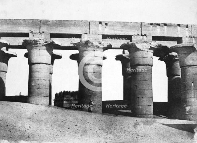 Temple ruins, Egypt, 1852.  Artist: Maxime du Camp