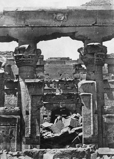 Temple ruins, Egypt, 1852. Artist: Maxime du Camp