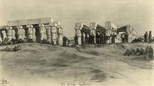 Temple ruins, Luxor, Egypt, 1898. Creator: Christian Wilhelm Allers