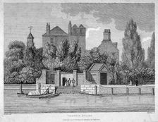 Temple Stairs, Middle Temple Lane, City of London, 1801. Artist: E Harding