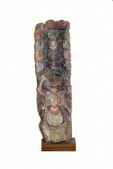 Temple Strut Fragment with Boar God, Varaha, 15th century. Creator: Unknown