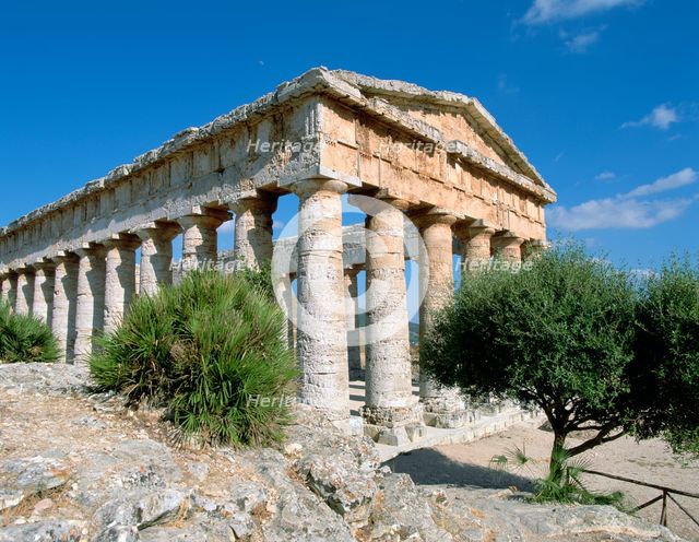 Temple, Segesta, Sicily, Italy.  Creator: Peter Thompson.