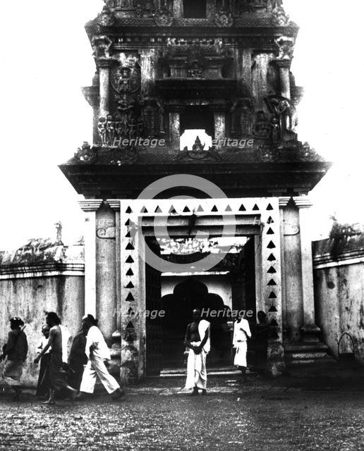Temple, Singapore, 1900. Artist: Unknown