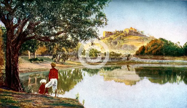 Temple to the goddess Parvati, wife of Siva, south-west of Pune, Maharashtra, India, c1924. Artist: Unknown