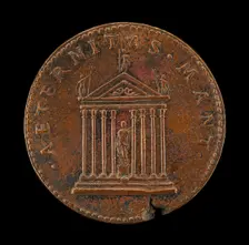 Temple with Goddess [reverse], 1520 or after. Creator: Giovanni da Cavino
