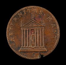 Temple with Goddess [reverse], 1520 or after. Creator: Giovanni da Cavino