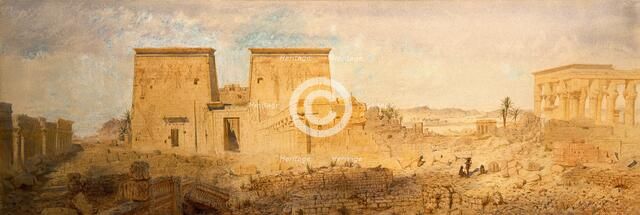 Temples at Philae on the Nile, 1874. Creator: Andrew MacCallum.