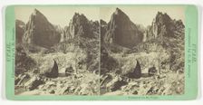 Temples of the Rio Virgin, 1859/62. Creator: Charles Roscoe Savage