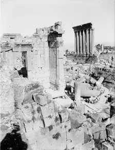 Temples of Jupiter & Sun, Baalbek, between c1915 and c1920. Creator: Bain News Service