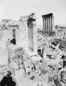 Temples of Jupiter & Sun, Baalbek, between c1915 and c1920. Creator: Bain News Service