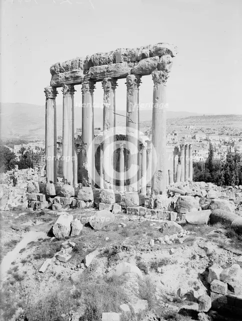 Temples of Sun & Jupiter, Baalbek, between c1915 and c1920. Creator: Bain News Service.
