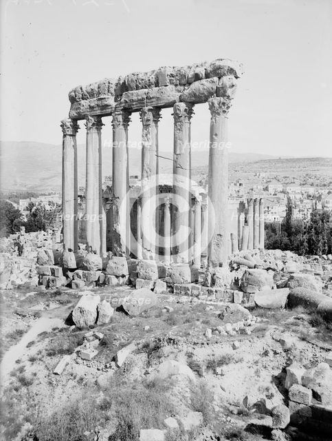 Temples of Sun & Jupiter, Baalbek, between c1915 and c1920. Creator: Bain News Service.