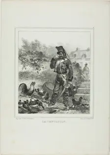 Temptation, 1833. Creator: Auguste Raffet