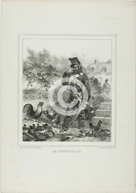Temptation, 1833. Creator: Auguste Raffet.