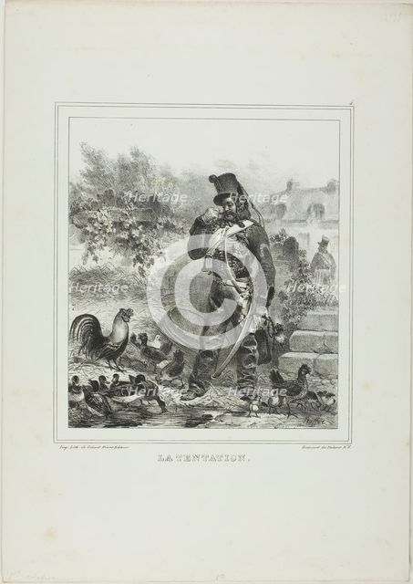 Temptation, 1833. Creator: Auguste Raffet.