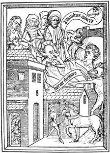 Temptation to Avarice, c1465 (1964). Artist: Anon