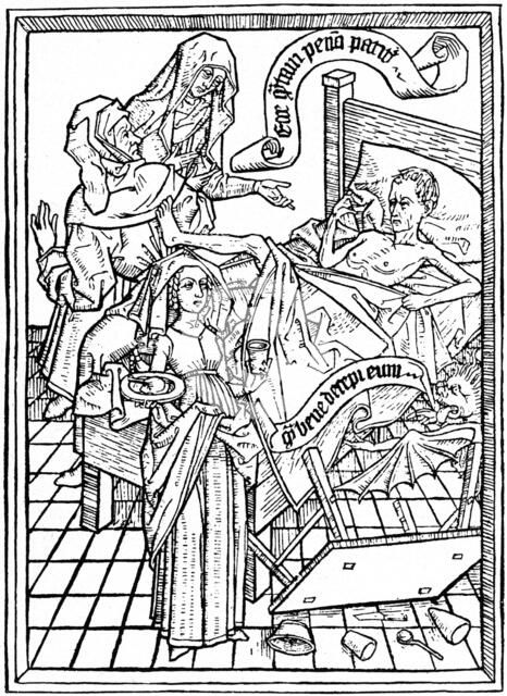 Temptation to Impatience, c1465 (1964).  Artist: Anon