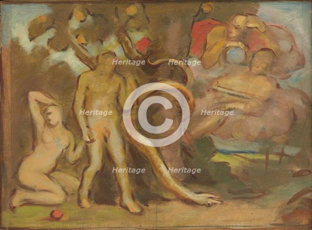 Temptation 'Adam and Eve', after 1900. Creator: Milan Thomka Mitrovsky.