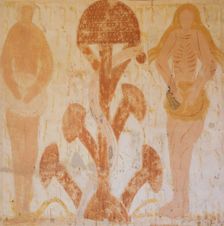 Temptation and Original Sin: Adam, Eve and the serpent, 12th century