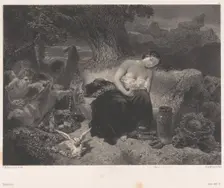 Temptation, ca. 1850. Creator: Célestin Nanteuil