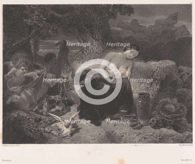 Temptation, ca. 1850. Creator: Célestin Nanteuil.