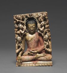 Temptation of Buddha by the Evil Forces of Mara, 700s. Creator: Unknown