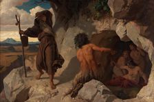 Temptation of Saint Anthony, 1864. Creator: Karl Schonbrunner