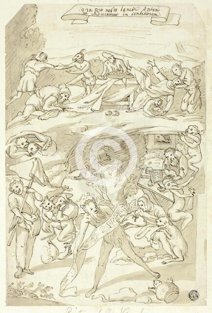 Temptation of Saint Anthony, n.d. Creator: Pietro della Vecchia.