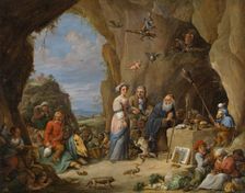 Temptation of St. Anthony, 17th century. Creator: David Teniers II