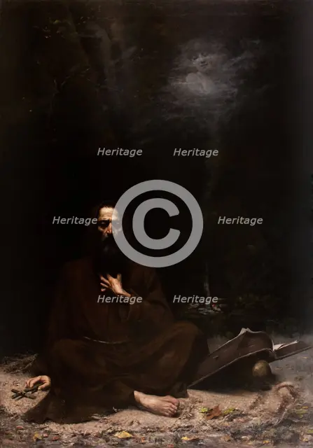 Temptation of St Anthony, 1886. Creator: Lucjan Wedrychowski.