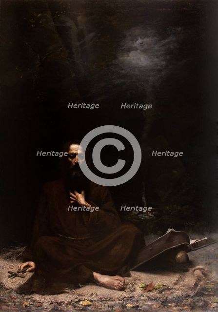 Temptation of St Anthony, 1886. Creator: Lucjan Wedrychowski.