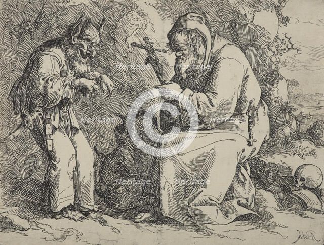 Temptation of St Antony, 1628-1642. Creator: Andries Dirksz Both.