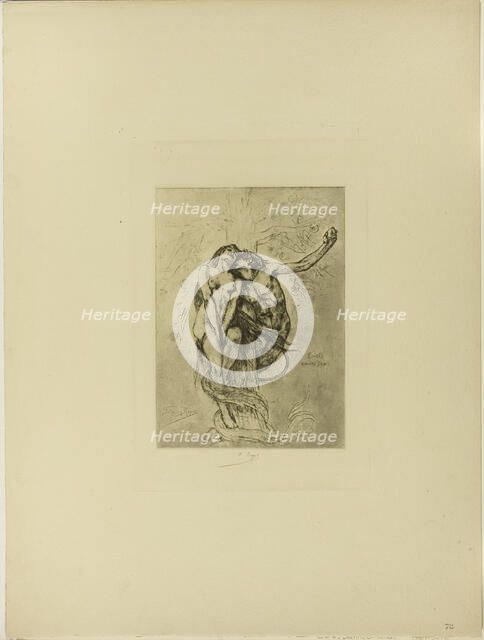 Temptation or the Apple, n.d. Creator: Félicien Rops.