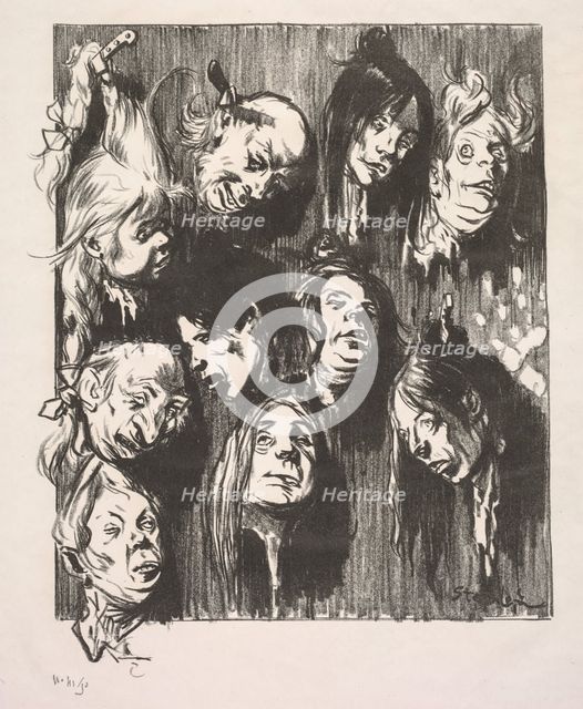 Ten Assassinations for a Penny, 1897. Creator: Théophile Alexandre Steinlen (Swiss, 1859-1923).
