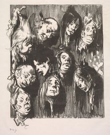 Ten Assassinations for a Penny, 1897. Creator: Théophile Alexandre Steinlen (Swiss, 1859-1923)
