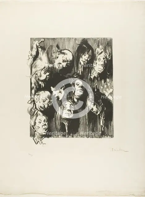 Ten Assassinations for a Penny, November 1897. Creator: Theophile Alexandre Steinlen.
