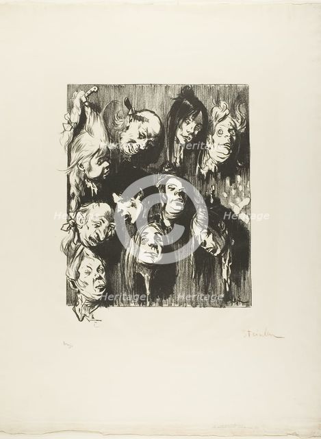 Ten Assassinations for a Penny, November 1897. Creator: Theophile Alexandre Steinlen.