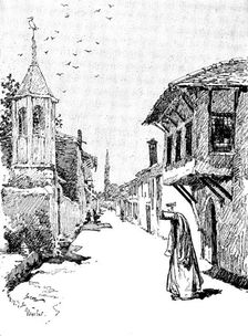 Ten Days in Bosnia: a street in Mostar, 1895. Creator: Unknown
