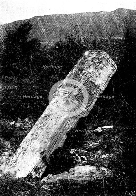 Ten Days in Bosnia - Bogomile tomb, Field of the Infidels, 1895. Creator: Andre & Sleigh.