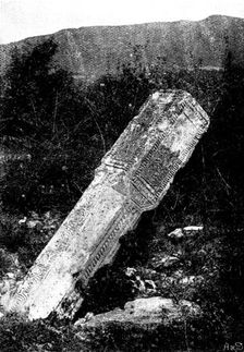 Ten Days in Bosnia - Bogomile tomb, Field of the Infidels, 1895. Creator: Andre & Sleigh