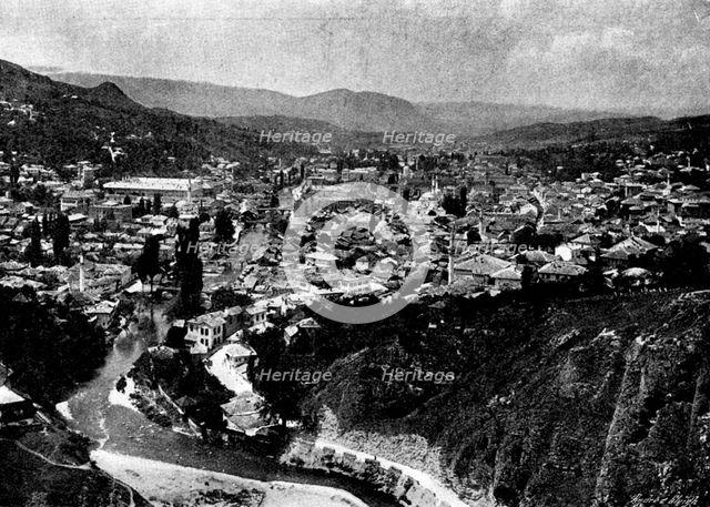 Ten Days in Bosnia: Serajevo from the Citadel, 1895. Creator: Andre & Sleigh.