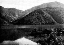 Ten Days in Bosnia: the lake, near Jézero, 1895. Creator: Andre & Sleigh