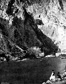 Ten Days in Bosnia: the source of the Bouna, 1895. Creator: Andre & Sleigh
