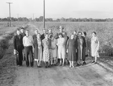 Ten families established by the FSA on the Mineral King Cooperative Farm, Tulare County, CA, 1938. Creator: Dorothea Lange