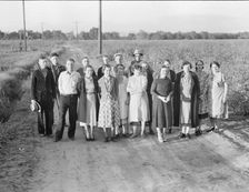 Ten families established by the FSA on the... Tulare County, CA, 1938. Creator: Dorothea Lange